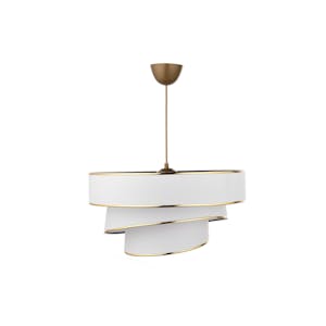 Suspension moderne blanche - abat-jour triple, moderne ZURICH